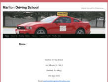 Tablet Screenshot of marltondrivingschool.com